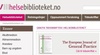 Nettsiden helsebiblioteket.no