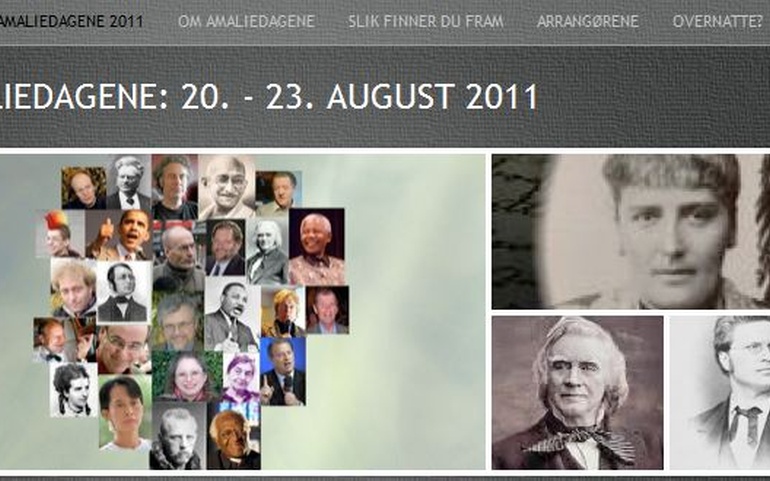 Amaliedagene nettside