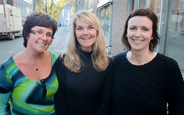 F.v. Gretha Evensen, Siw Bratli og Turid Møller Olsø