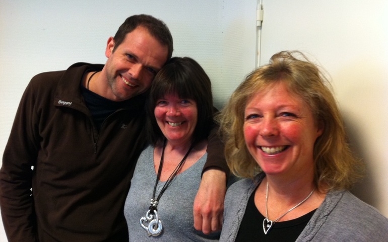F.v. Tommy Sporsheim, Kari Bjørk og Birgit Rød.