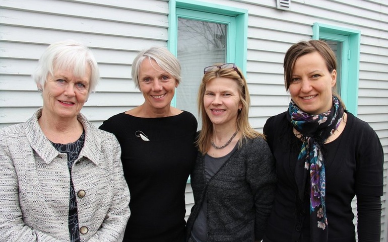 F.v. Gerd Lindeberg, Astrid Figved, Marit Ranheim og Bergljot Rossvold 