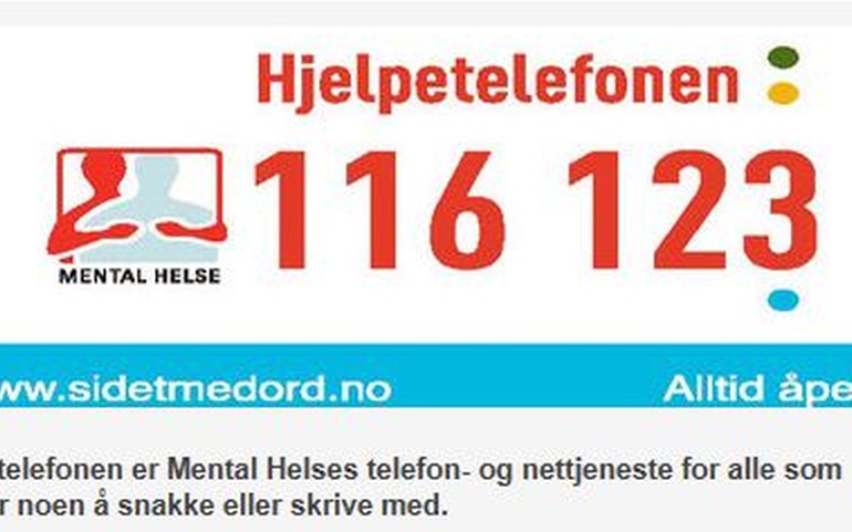 Nettside Hjelpetelefonen