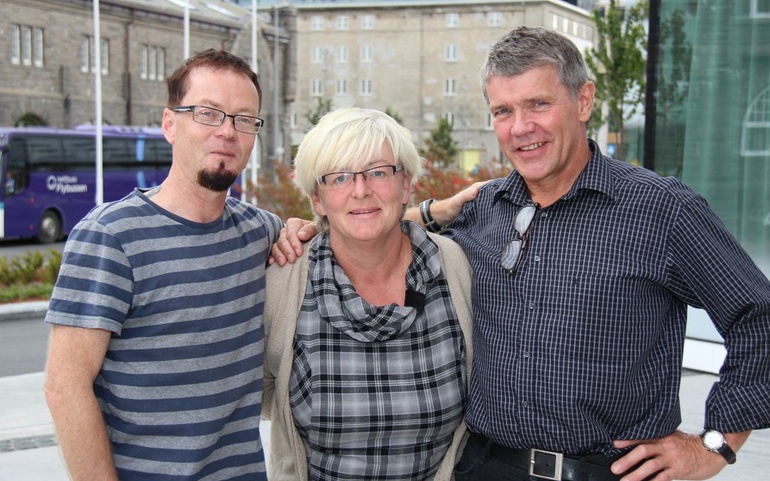 F.v. Håvard Hådem, Anne Grethe Klunderud og Gunnar Brox Haugen i NAPHAs referansegruppe