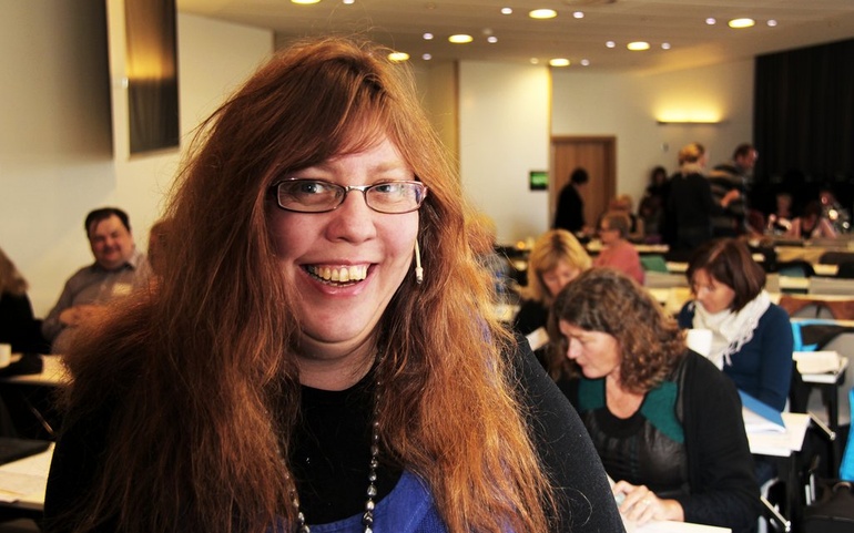 Arnhild Lauveng, foredragsholder på samhandlingskonferansen 2012