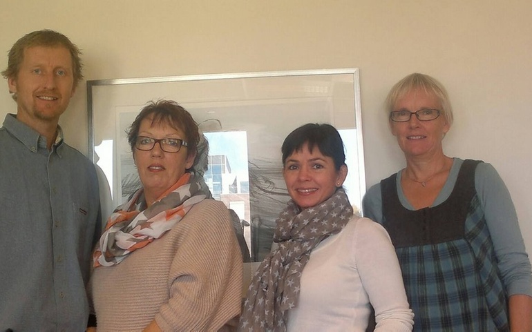 F.v. Espen Halvorsen, Grethe Gaaren, Marjan Sund og Inger Brinchman Bø