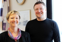 Trine Hoff (t.v.) og Ottar Ness