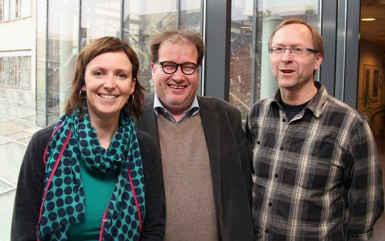 F.v. Turid Møller Olsø, Dagfinn Bjørgen og Arve Almvik