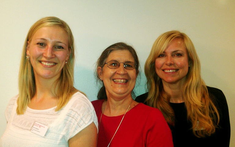 F.v. Karina Egeland, Susan Gingerich og Kristin Heiervang