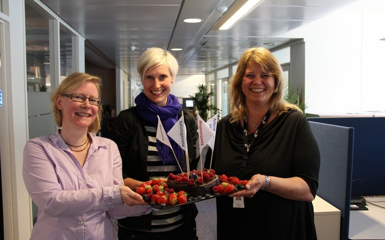 Lansering temasider på Psykiskhelsearbeid.no, Ragnhild Krogvig Karlsen, Siw Elisabeth Berge og Tove Carstensen