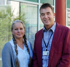 Målfrid Frahm Jensen og Kjetil Hustoft