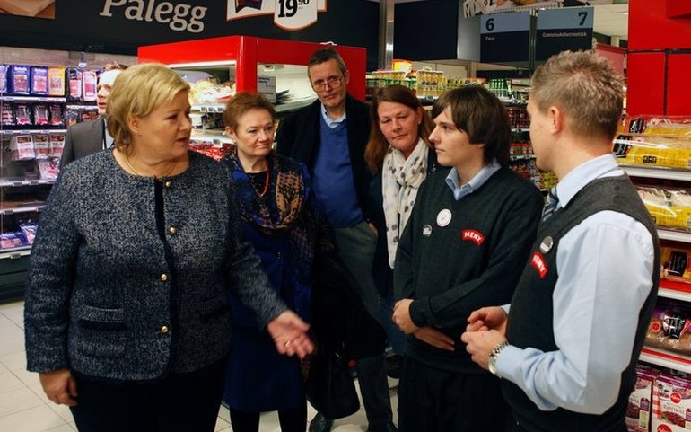 Erna Solberg besøker Meny Tårnåsen