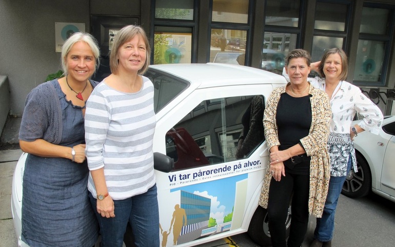 F.v. Kari Bøckmann, Mona Cecilie Nielsen, Ellen Kobro og Inger Hagen.