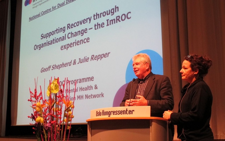 Geoff Shephert og Julie Repper på ROP-dagen 2015