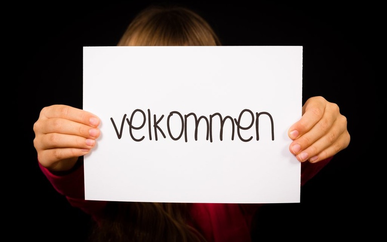 Velkommen-skilt