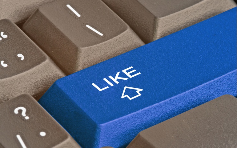 Likke-knapp på tastatur