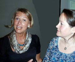 Nina Helen Mjøsund t.v. og Mette Haavaldsen t.h.