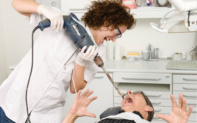 Tannlegeskrekk illustrasjon